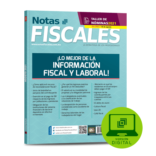Notas Fiscales 309 (agosto 2021)