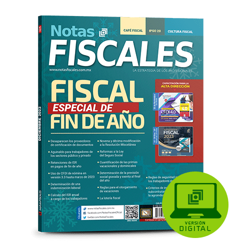 Notas Fiscales 325 (diciembre 2022)